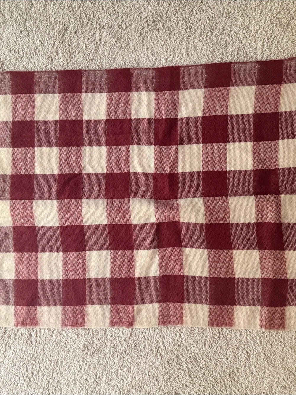 Cozy Plaid Scarf Duo - Black & White + Red & Cream